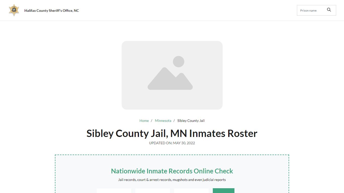 Sibley County Jail, MN Jail Roster, Name Search